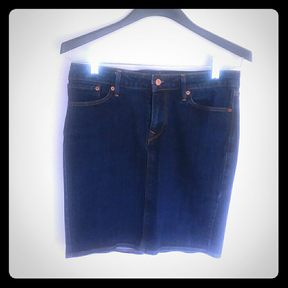 NWOT Levi's Dark Denim Pencil Skirt